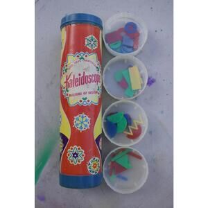 Vintage Kaleidoscope Toy with Multiple Design Discs